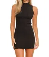 Cloud Ten Contrast Bodycon Mini Dress In Black In Black