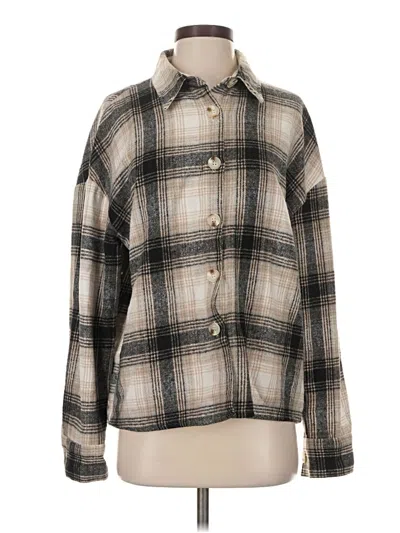 Pre-owned Cloud Ten Long Sleeve Blouse In Gray