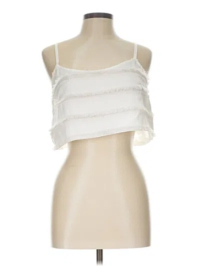Pre-owned Cloud Ten Sleeveless Blouse In White
