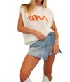 Cloud Ten Tenn Embroidered Game Day Sweater In White In White