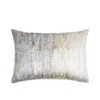 Cloud9 Designs Velvet Print Accent Pillow In Gray