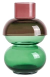 Cloudnola Bubble Reversible Vase In Green/pink