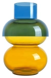 Cloudnola Bubble Reversible Vase In Yellow/blue