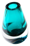 Cloudnola Drop Glass Vase In Blue