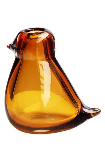 Cloudnola Glass Bird Vase In Yellow
