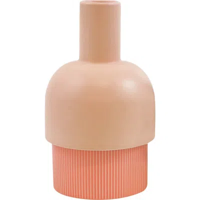 Cloudnola Medium Flip Ceramic Vase In Pink/coral