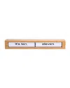 Cloudnola Texttime Flip Clock In Bamboo White