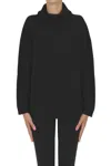 Clouds Cashmere Turtleneck Pullover In Black