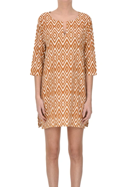 Clouds Tunic Dress In Light Brown