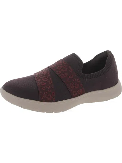 Cloudsteppers By Clarks Adella Stride Womens Knit Slip On Casual And Fashion Sneakers In Brown