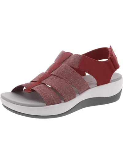 Cloudsteppers By Clarks Arla Shaylie Womens Casual Comfort Strappy Sandals In Red