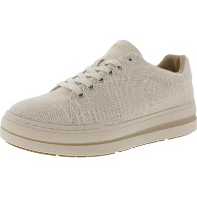 Cloudsteppers By Clarks Audreigh Womens Shimmer Man Made Casual And Fashion Sneakers In White