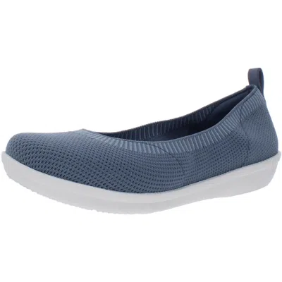 Cloudsteppers By Clarks Ayla Paige Womens Knit Lifestyle Slip-on Sneakers In Blue