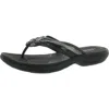 Cloudsteppers By Clarks Breeze Coral H Womens Faux Leather Cushioned Footbed Slide Sandals In Multi
