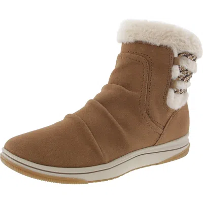 Cloudsteppers By Clarks Breeze Cozy Womens Zipper Man Made Winter & Snow Boots In Multi