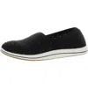 Cloudsteppers By Clarks Breeze Emily Womens Perforated Casual Slip-on Sneakers In Black