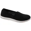 Cloudsteppers By Clarks Breeze Emily Womens Perforated Casual Slip-on Sneakers In Black