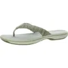 Cloudsteppers By Clarks Breeze Rae Womens Slip On Open Toe Thong Sandals In White