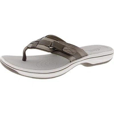 Cloudsteppers By Clarks Breeze Sea Womens Comfort Insole Slide Sandals In Multi
