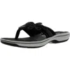 Cloudsteppers By Clarks Brinkley Flora H Womens Slides Slip On Thong Sandals In Black