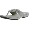 Cloudsteppers By Clarks Brinkley Flora H Womens Slides Slip On Thong Sandals In White