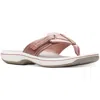 Cloudsteppers By Clarks Brinkley Jazz Womens Cushioned Thong Flat Sandals In Pink