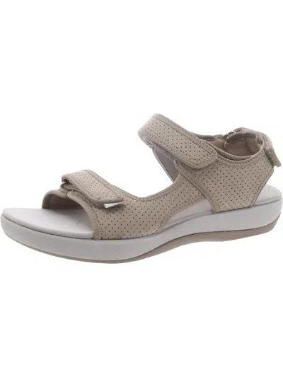 Cloudsteppers By Clarks Brizo Sammie Womens Perforated Adjustable Sport Sandals In Grey