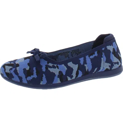 Cloudsteppers By Clarks Carly Hope Womens Knit Padded Insole Ballet Flats In Multi