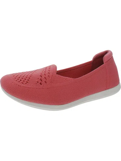 Cloudsteppers By Clarks Carly Star Womens Knit Slip On Loafers In Pink
