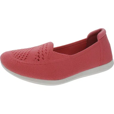 Cloudsteppers By Clarks Carly Star Womens Knit Slip On Loafers In Pink