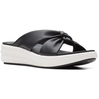 Cloudsteppers By Clarks Drift Ave Womens Knot-front Tie-dye Wedge Sandals In Multi