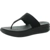 Cloudsteppers By Clarks Brio Vibe Womens Thong Slip On Flip-flops In Black