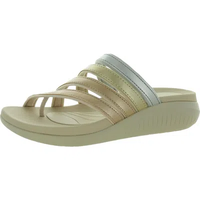 Cloudsteppers By Clarks Glide Hi Iris Womens Slip On Lightweight Slide Sandals In Multi