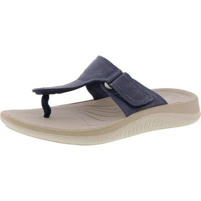 Cloudsteppers By Clarks Glidewalk Womens Open Back Man Made Thong Sandals In Multi