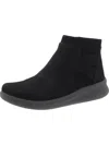 Cloudsteppers By Clarks Sillian 2.0 Hi Womens Faux Suede Zipper Ankle Boots In Black