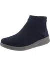 Cloudsteppers By Clarks Sillian2.0 Hi Womens Faux Suede Cushioned Footbed Ankle Boots In Blue