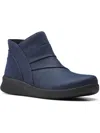 Cloudsteppers By Clarks Sillian2.0rise Womens Comfortable Suppoty Ankle Boots In Blue