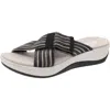 Cloudsteppers By Clarks Womens Adjustable Wedge Sandals In Multi