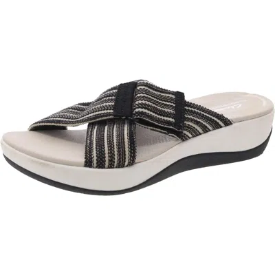 Cloudsteppers By Clarks Womens Adjustable Wedge Sandals In Multi