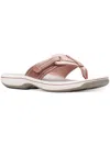 Cloudsteppers By Clarks Brinkley Jazz Womens Cushioned Thong Flat Sandals In Beige