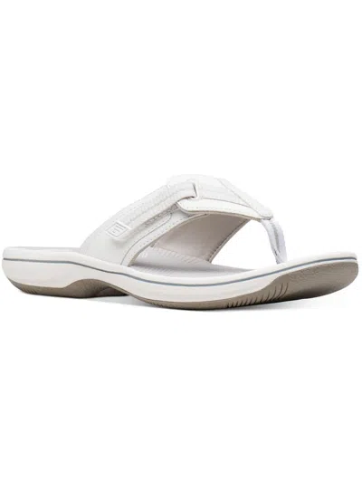 Cloudsteppers By Clarks Womens Slip On Padded Insole Flip-flops In Multi