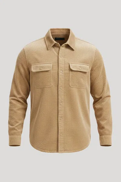 Cloudveil Everyday Corduroy Shirt In Tan