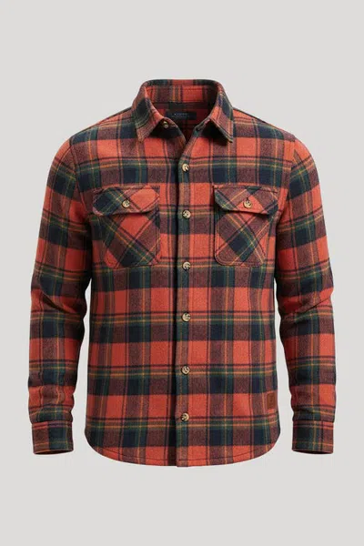 Cloudveil Fargo Bonded Fleece Shirt Jacket In Orange