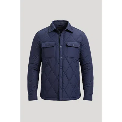 Cloudveil Lightweight Quilted Shirt Jacket In Navy