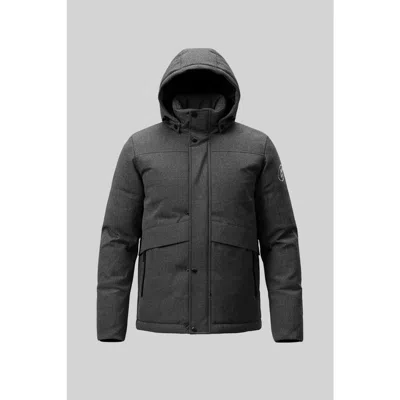 Cloudveil Truckee Herringbone Down Jacket In Charcoal Heather