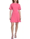 Clover And Sloan Womens Short Sleeve Special Occasion Mini Dress In Pink
