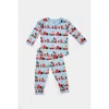 Clover Baby & Kids Long Sleeve Pajama Set In Blue