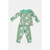 Clover Baby & Kids Long Sleeve Pajama Set In Blue