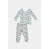 Clover Baby & Kids Long Sleeve Pajama Set In Green