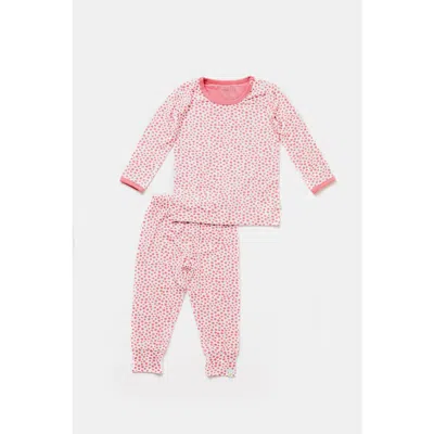 Clover Baby & Kids Long Sleeve Pajama Set In Pink